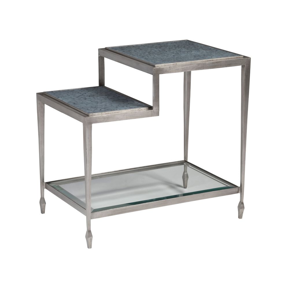 Side Tables Sashay Silver Rectangular End Table - Silver Foil