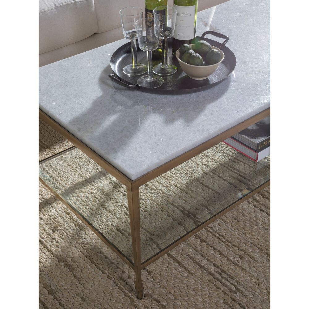 Coffee Tables Sashay Gold Rectangular Cocktail Table - Gold