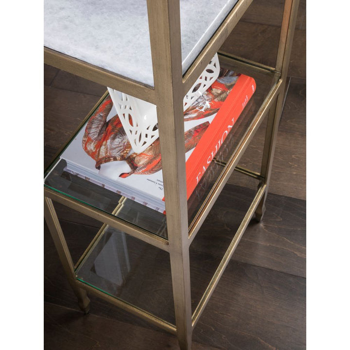 Bookcases & Etageres Sashay Gold Slim Etagere - Gold