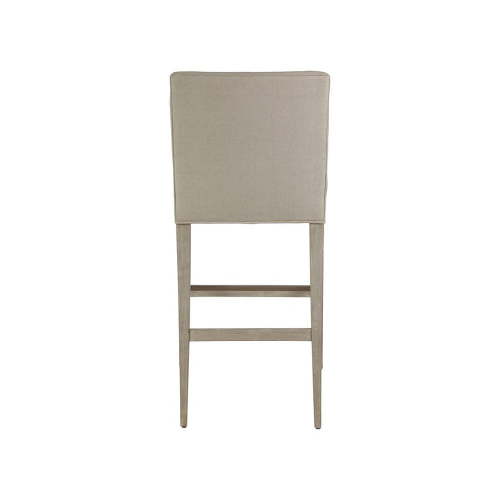 Madox Upholstered Low Back Bar Stool - Bianco