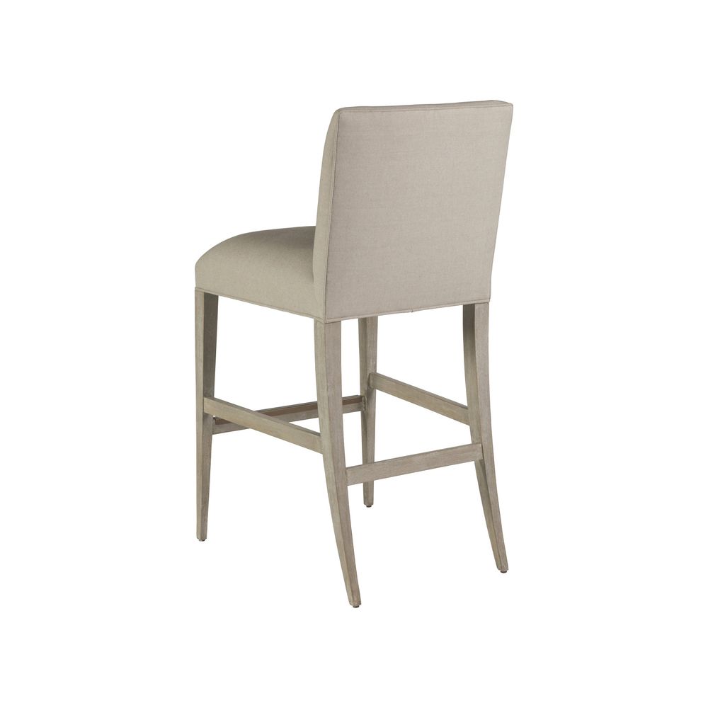 Bar & Counter Stools Madox Upholstered Low Back Bar Stool - Bianco