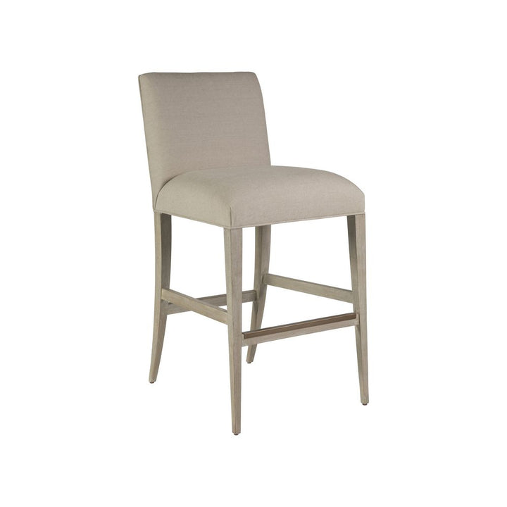Bar & Counter Stools Madox Upholstered Low Back Bar Stool - Bianco