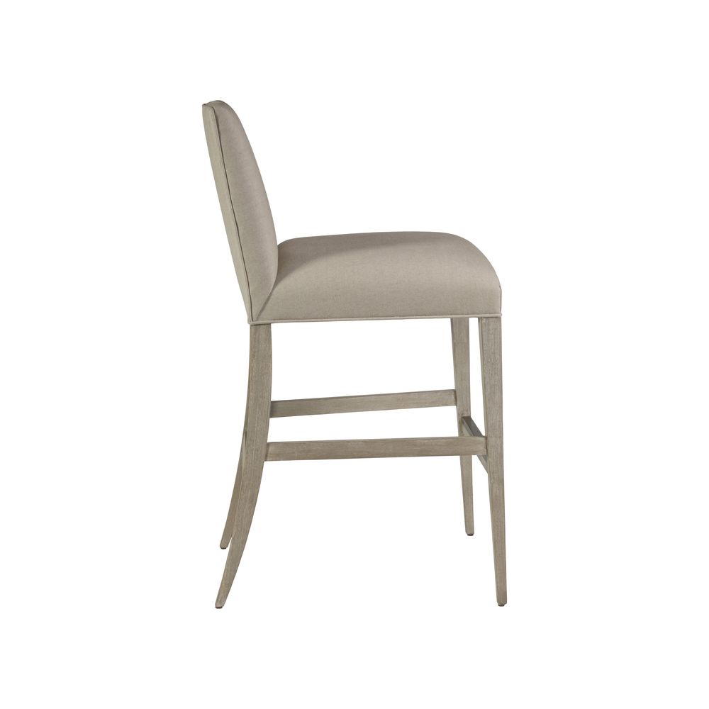 Bar & Counter Stools Madox Upholstered Low Back Bar Stool - Bianco
