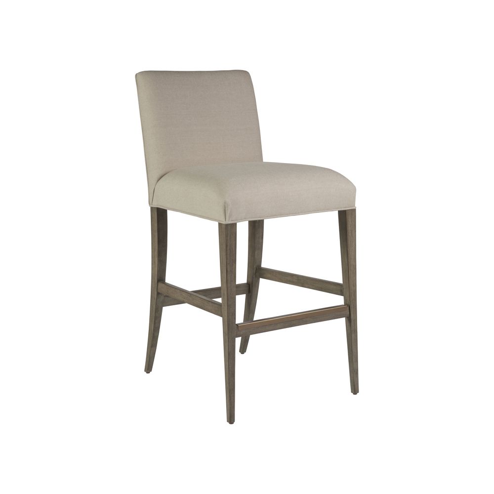 Bar & Counter Stools Madox Upholstered Low Back Bar Stool - Grigio