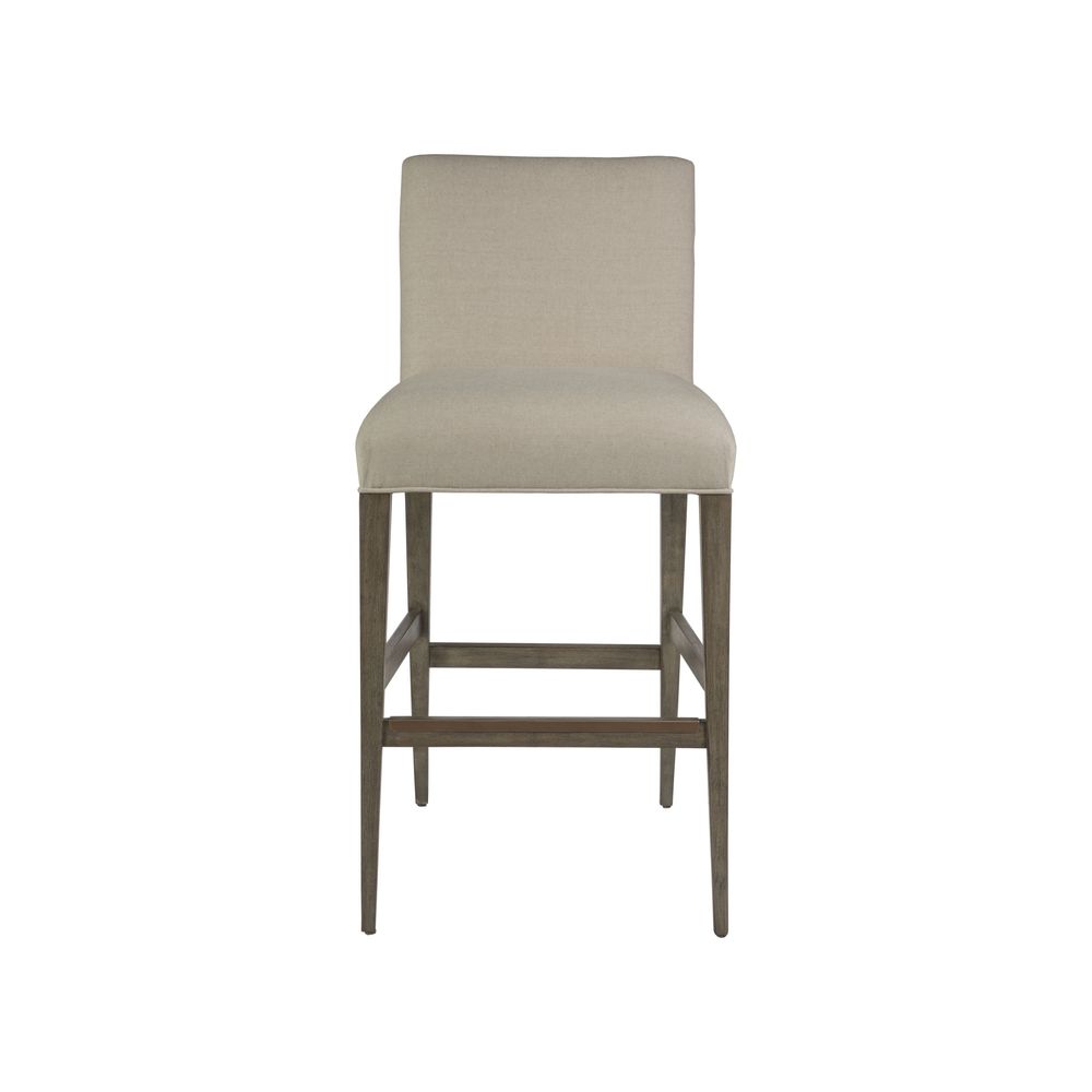 Bar & Counter Stools Madox Upholstered Low Back Bar Stool - Grigio