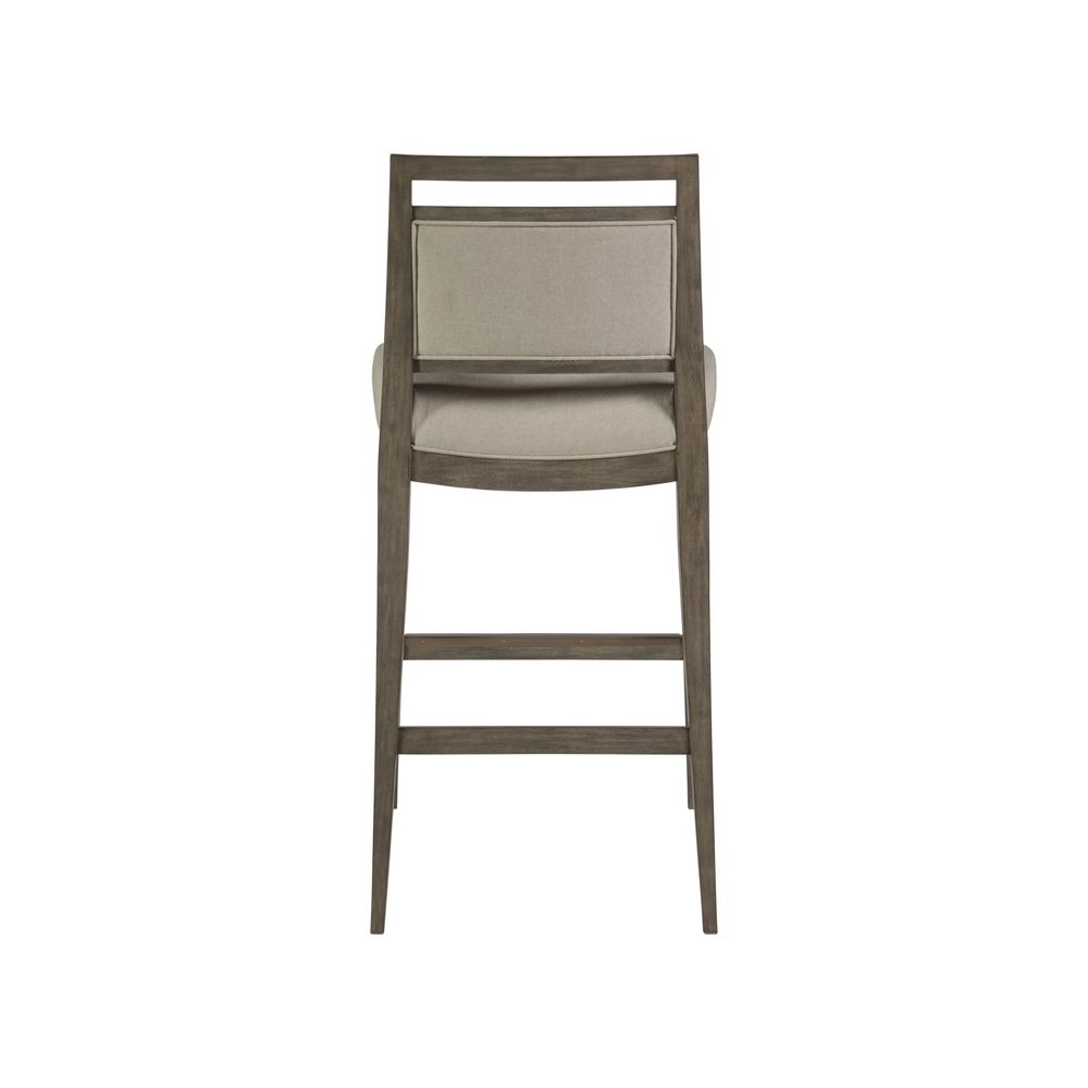 Nico Upholstered Bar Stool - Grigio
