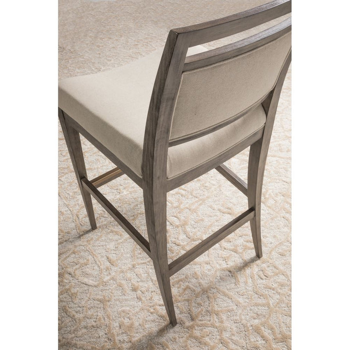 Nico Upholstered Bar Stool - Grigio