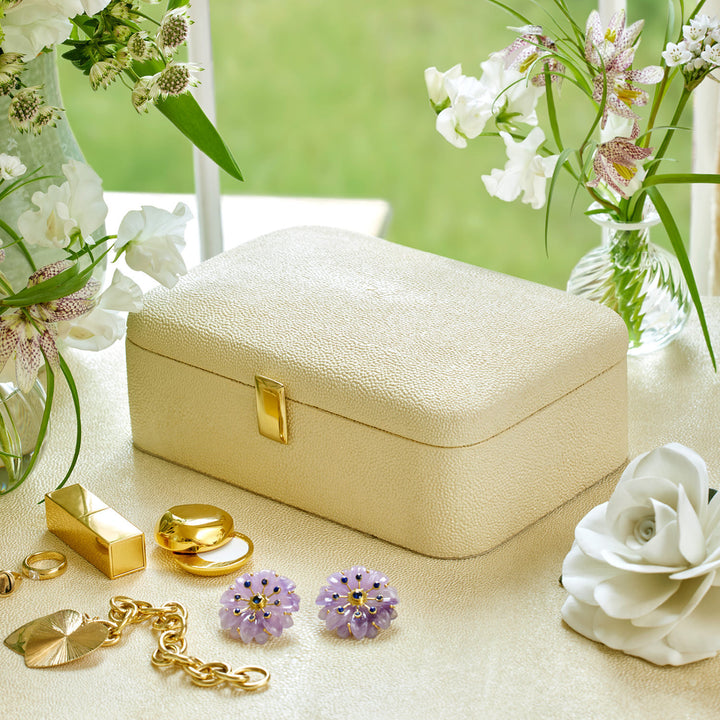 Abella Shagreen Small Jewelry Box - image 4