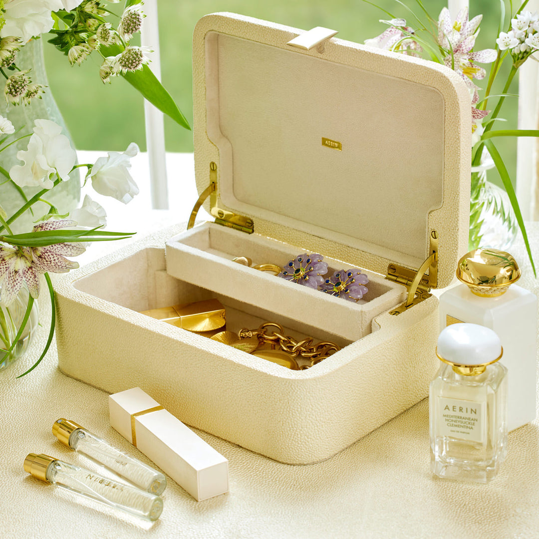 Abella Shagreen Small Jewelry Box - image 2