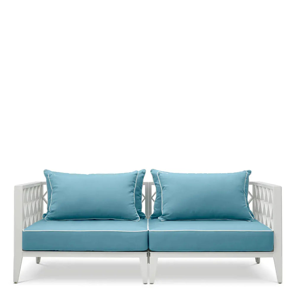 Outdoor Sofa Ocean Club S White Sunbrella Mineral Blue - image 2