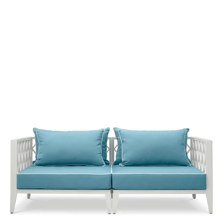 Outdoor Sofa Ocean Club S White Sunbrella Mineral Blue - image 2