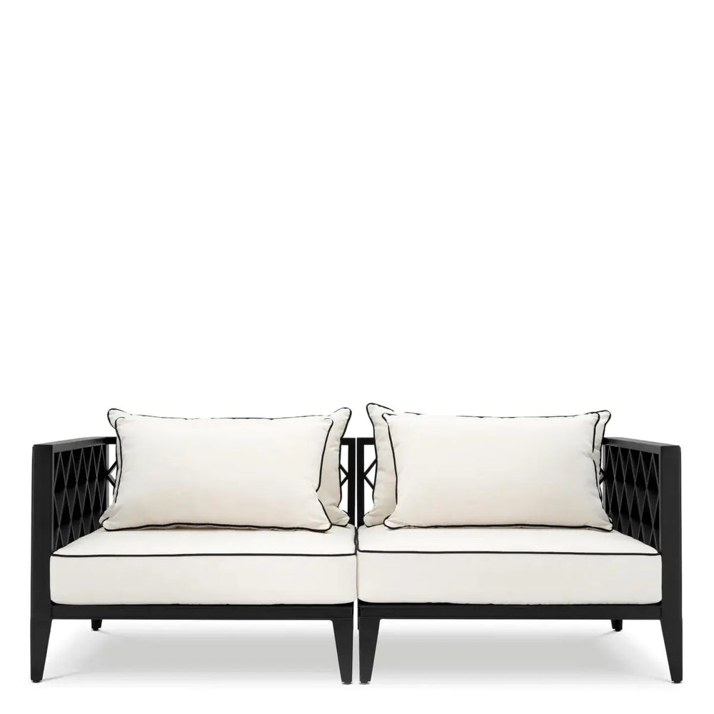Outdoor Sofa Ocean Club S Black Sunbrella Canvas - image 2
