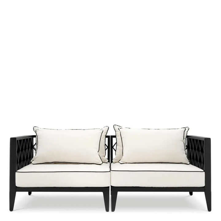 Outdoor Sofa Ocean Club S Black Sunbrella Canvas - image 2