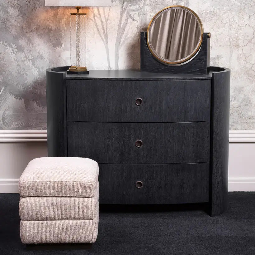 Stool Valmont Creststone Beige Ebony Finish - image 2