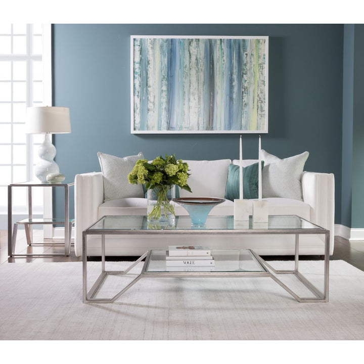 Coffee Tables Byron Rectangular Cocktail Table - Silver Leaf