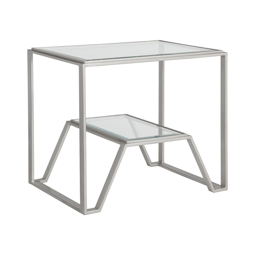 Side Tables Byron Rectangular End Table - Argento