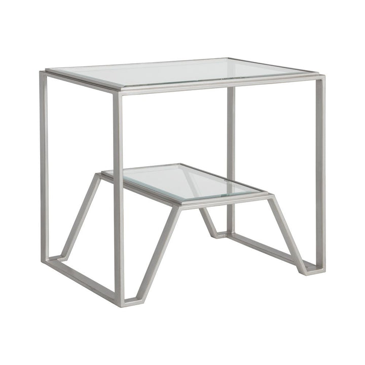 Side Tables Byron Rectangular End Table - Argento