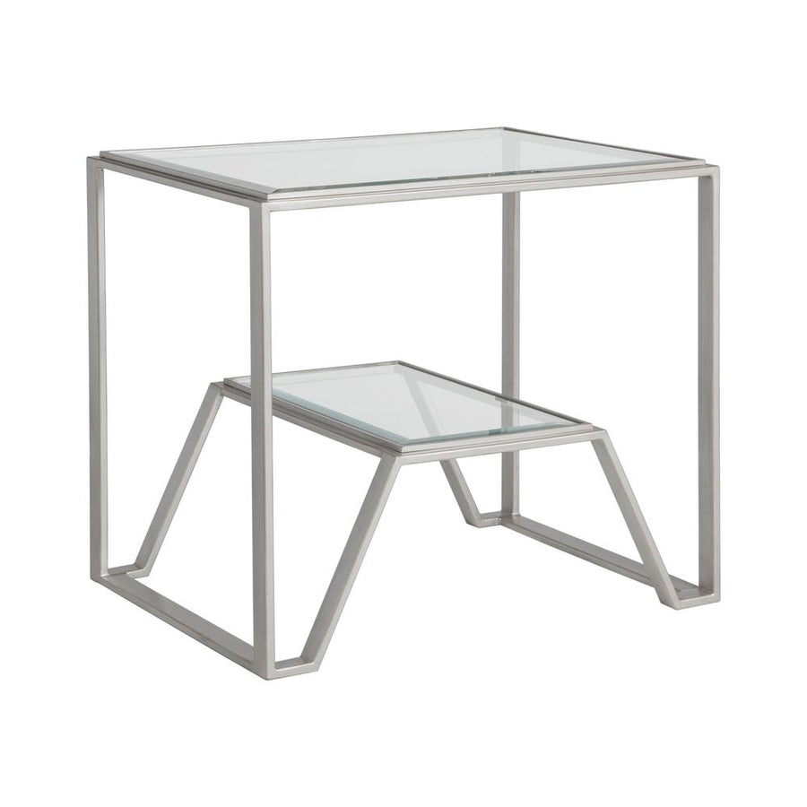 Side Tables Byron Rectangular End Table - Argento
