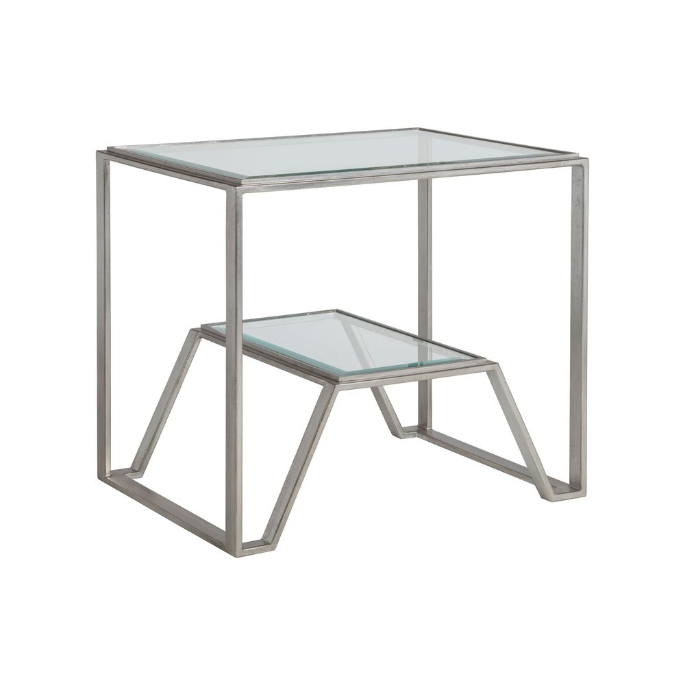 Side Tables Byron Rectangular End Table - Silver Leaf
