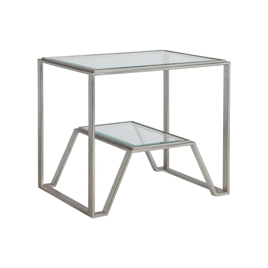 Side Tables Byron Rectangular End Table - Silver Leaf
