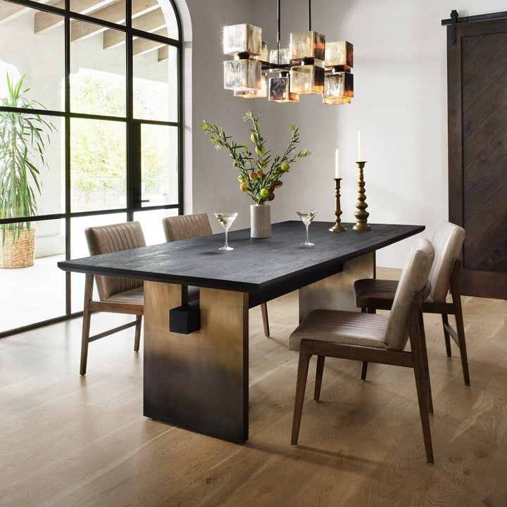 Branson Dining Table - Worn Black