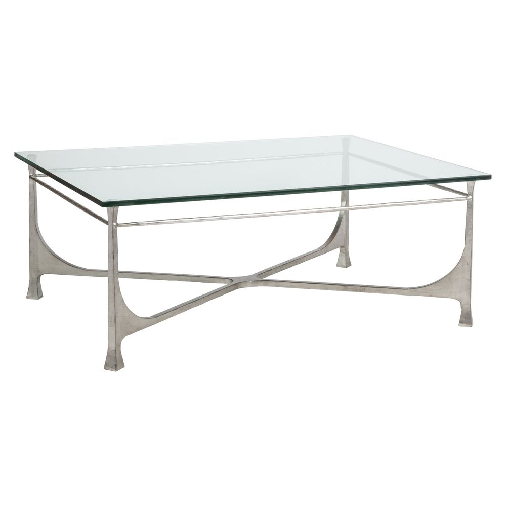 Coffee Tables Bruno Rectangular Cocktail Table - Silver Leaf