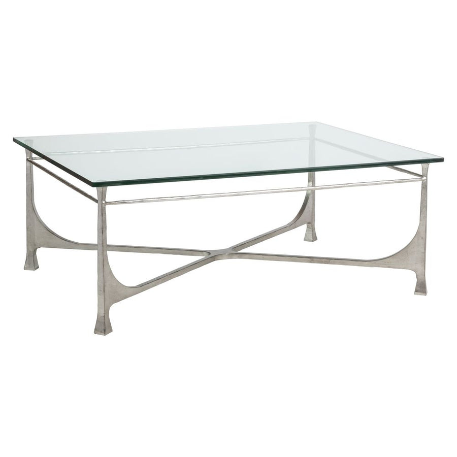 Coffee Tables Bruno Rectangular Cocktail Table - Silver Leaf