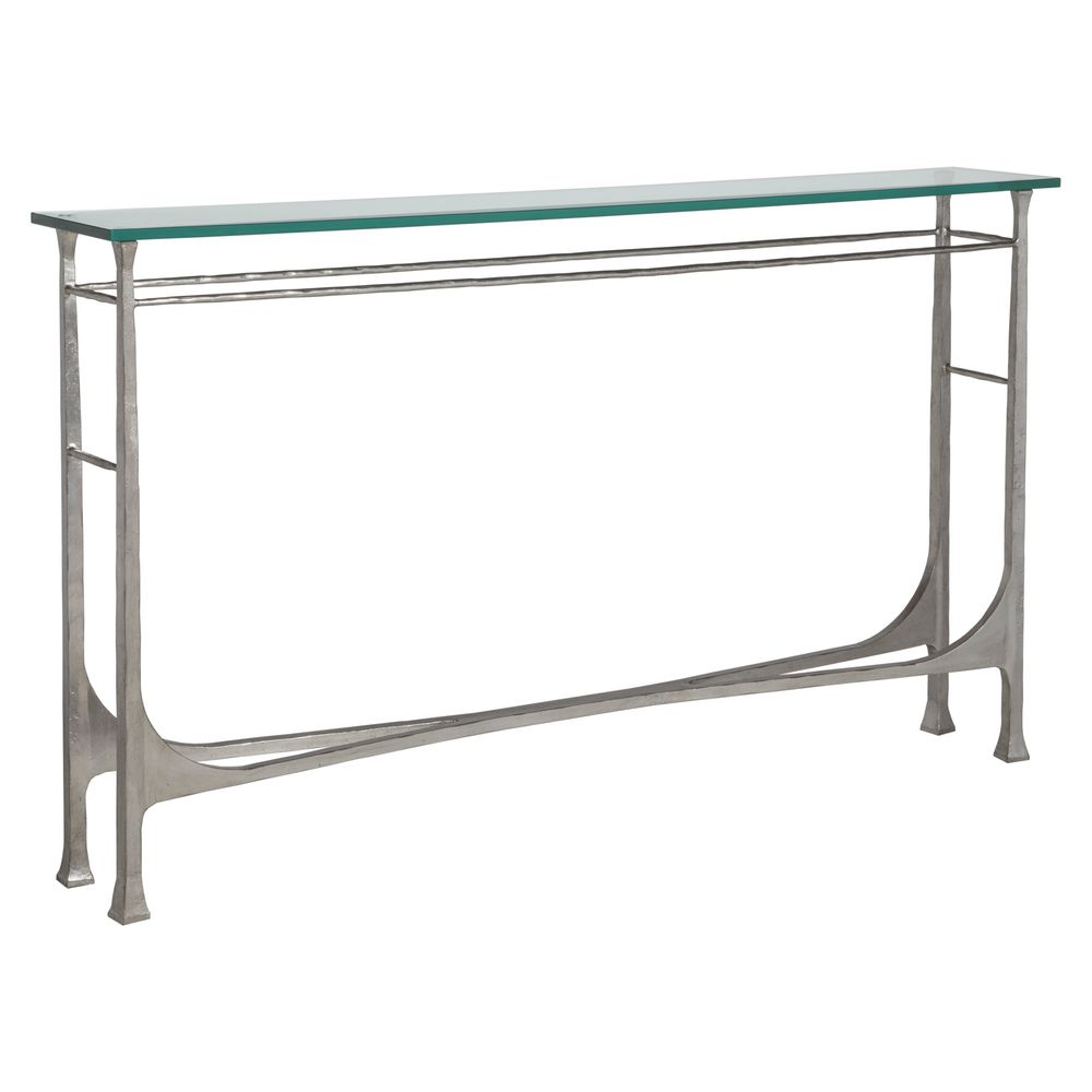 Console Tables Bruno Console - Silver Leaf