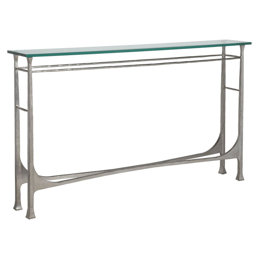 Console Tables Bruno Console - Silver Leaf