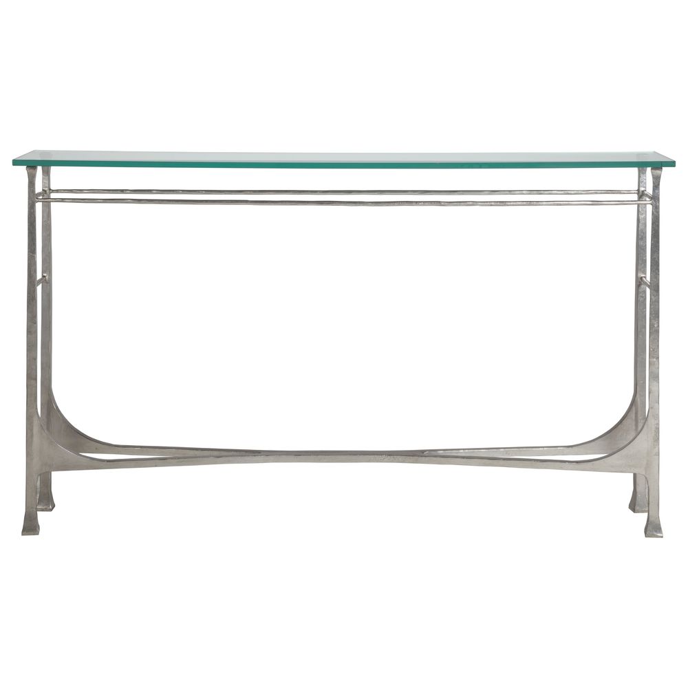 Console Tables Bruno Console - Silver Leaf