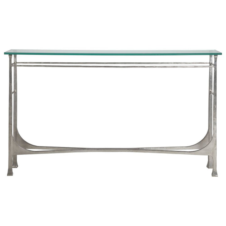 Console Tables Bruno Console - Silver Leaf