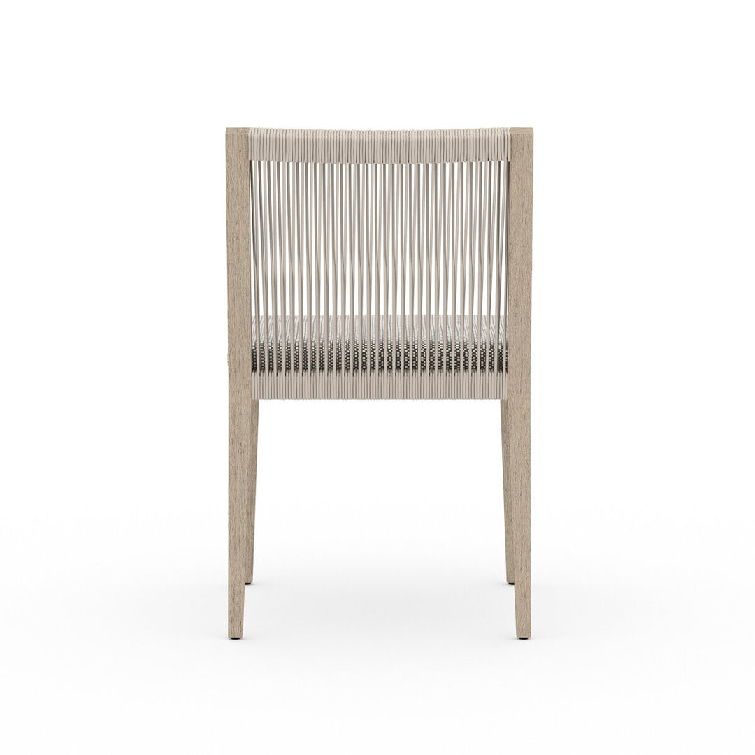 Pinewood Outdoor Dining Chair, Washed Brown - Faye Ash