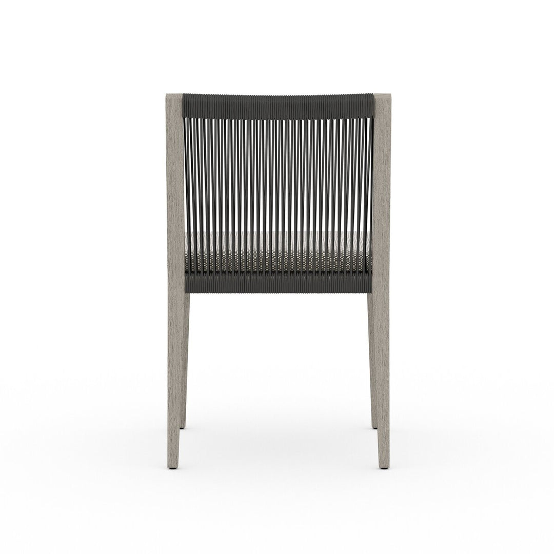 Pinewood Outdoor Dining Chair, Weathered Grey - Faye Ash