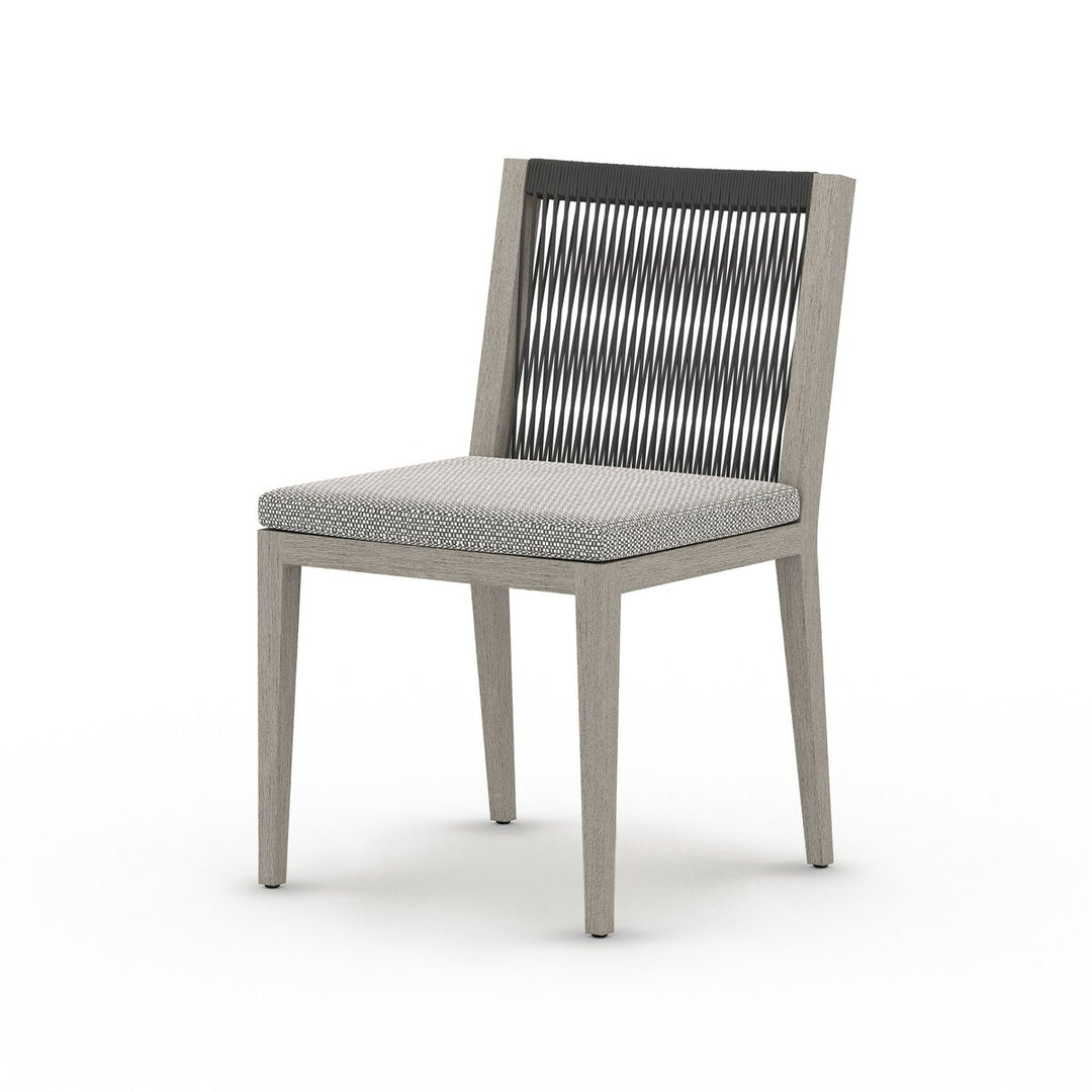 Pinewood Outdoor Dining Chair, Weathered Grey - Faye Ash