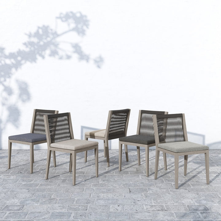 Pinewood Outdoor Dining Chair, Weathered Grey - Faye Ash