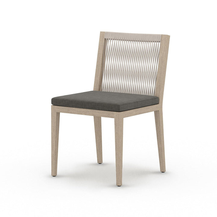 Sheffield Outdoor Dining Chair, Washed Brown - Venao Charcoal