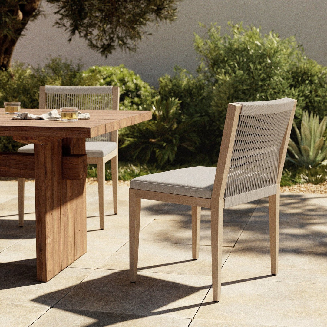 Sheffield Outdoor Dining Chair, Washed Brown - Venao Grey