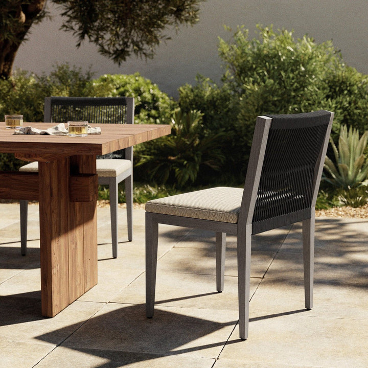 Sheffield Outdoor Dining Chair, Weathered Grey - Faye Sand