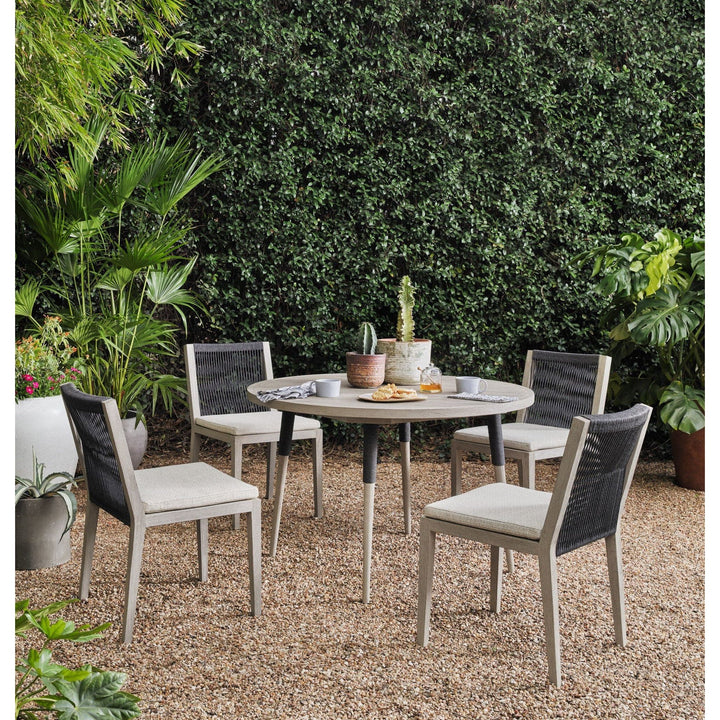 Sheffield Outdoor Dining Chair, Weathered Grey - Faye Sand