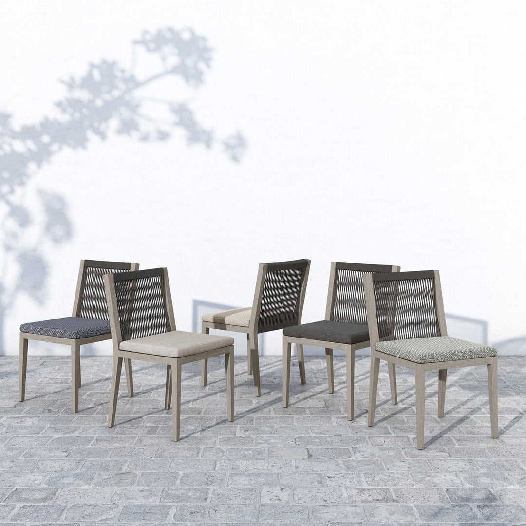 Sheffield Outdoor Dining Chair, Weathered Grey - Faye Sand