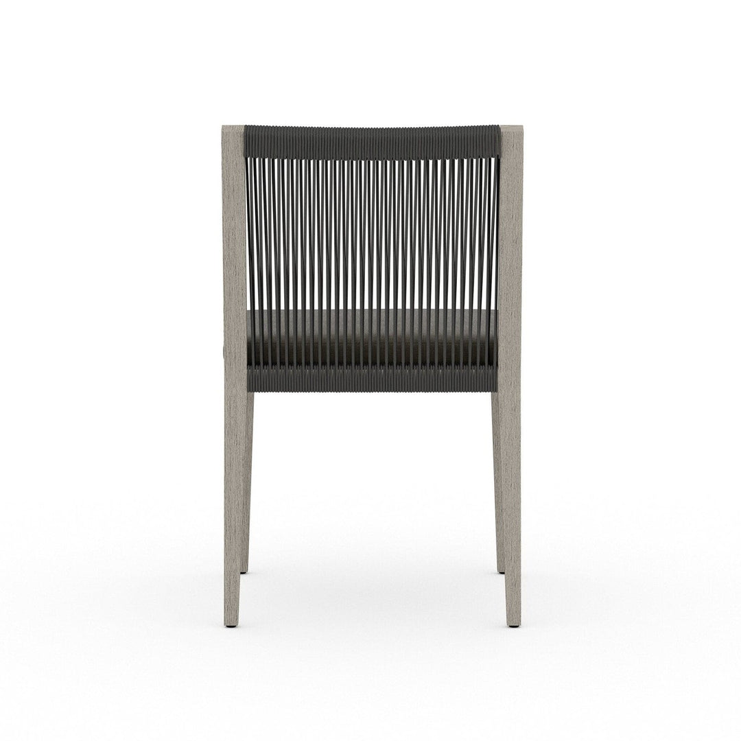 Sheffield Outdoor Dining Chair, Weathered Grey - Venao Charcoal