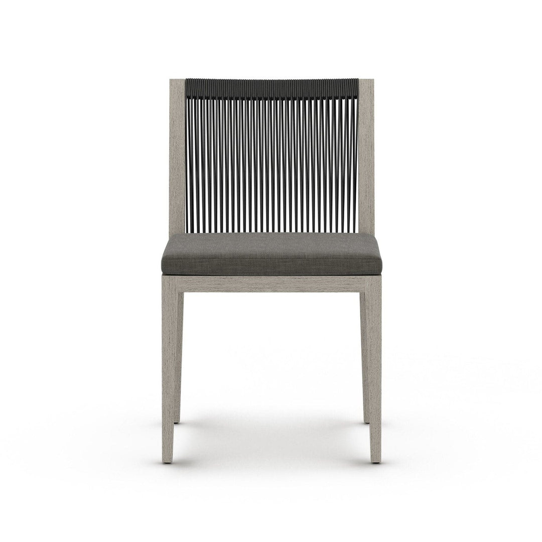 Sheffield Outdoor Dining Chair, Weathered Grey - Venao Charcoal