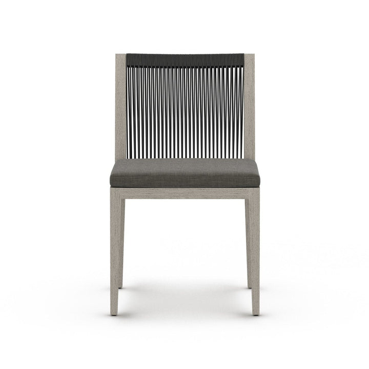 Sheffield Outdoor Dining Chair, Weathered Grey - Venao Charcoal