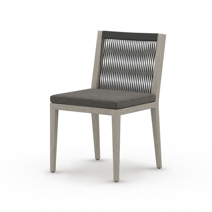 Sheffield Outdoor Dining Chair, Weathered Grey - Venao Charcoal