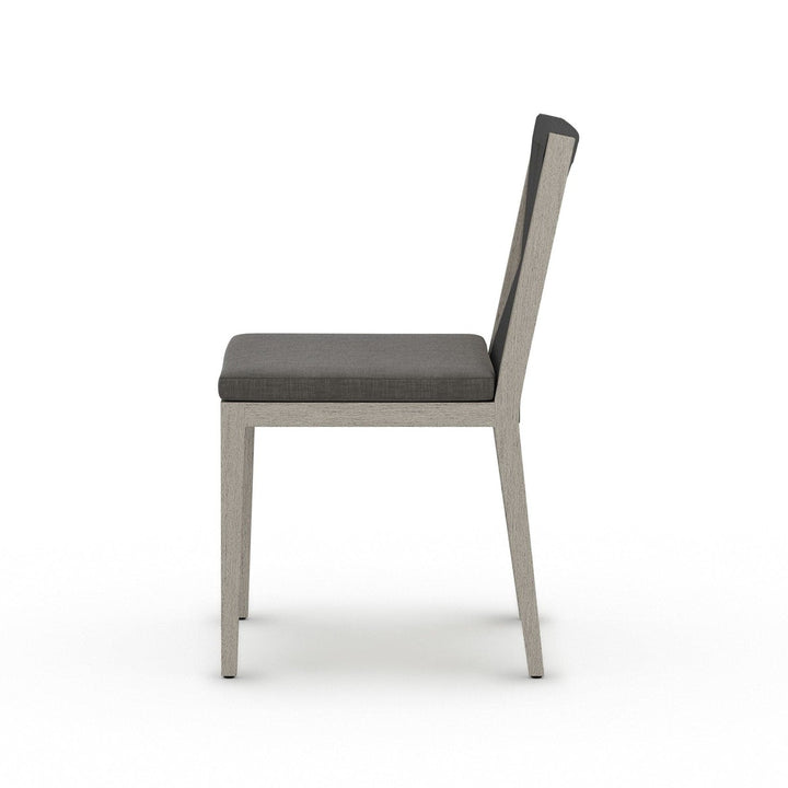 Sheffield Outdoor Dining Chair, Weathered Grey - Venao Charcoal