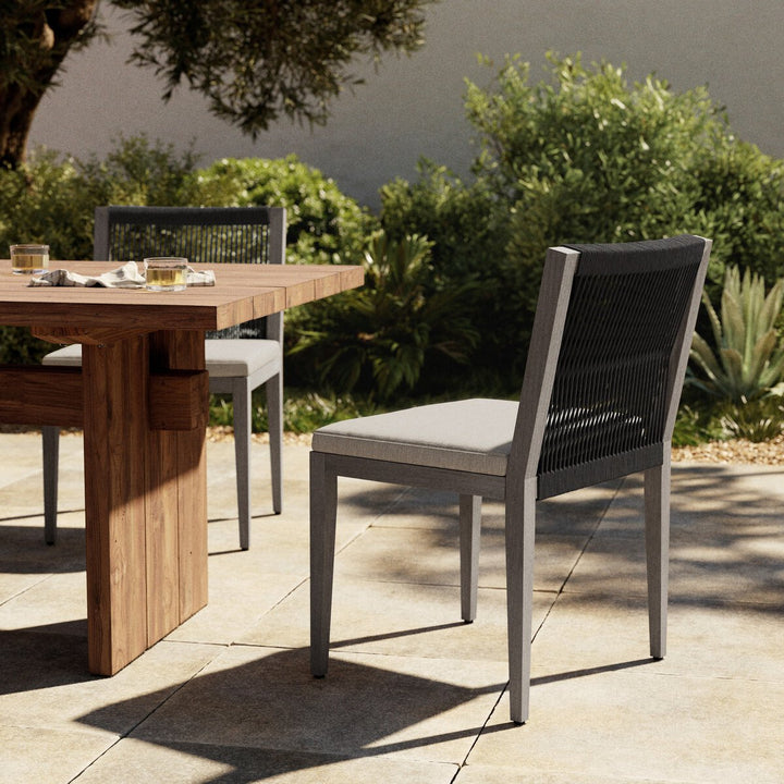 Pinewood Outdoor Dining Chair, Weathered Grey - Stone Grey