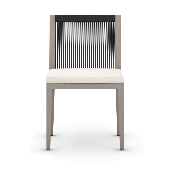 Sheffield Outdoor Dining Chair, Weathered Grey - Venao Ivory