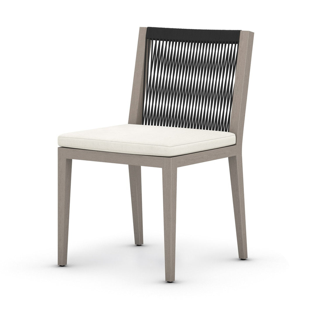 Sheffield Outdoor Dining Chair, Weathered Grey - Venao Ivory