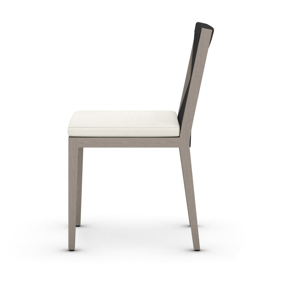 Sheffield Outdoor Dining Chair, Weathered Grey - Venao Ivory