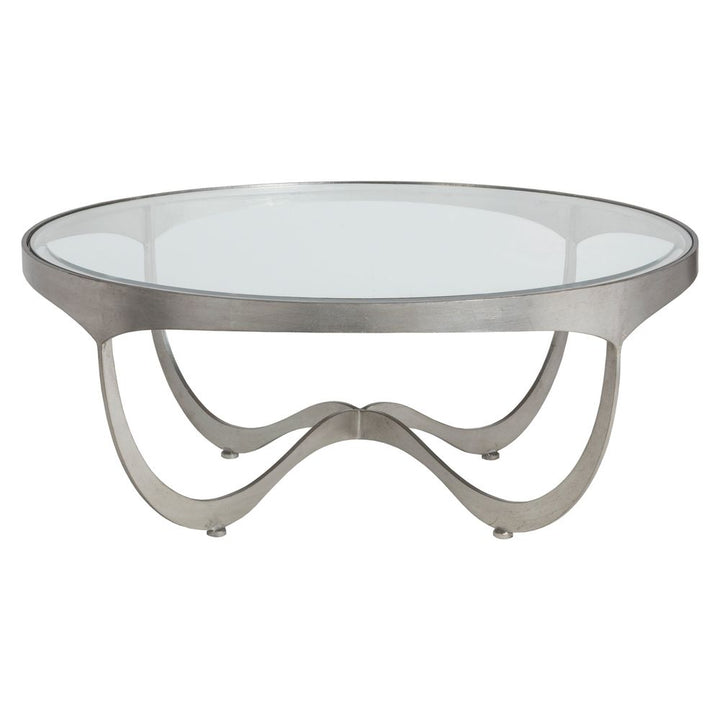 Coffee Tables Sophie Round Cocktail Table - Silver Leaf